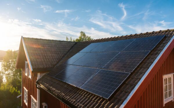 Solceller på varmt tak